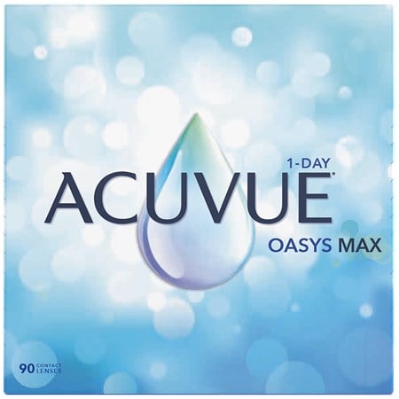 ACUVUE OASYS MAX 1-Day 90-lens product box